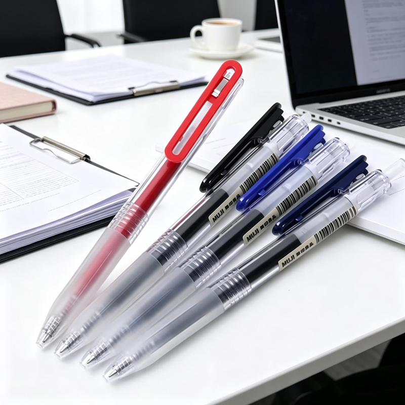 Muji Stationery Gel Pen - Stylos gel rétractables MUJI 0,5 mm,