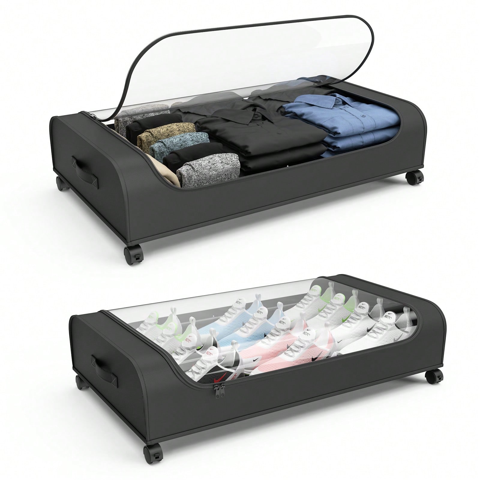 Metal Photo Panel - Organisateur de rangement sous lit avec