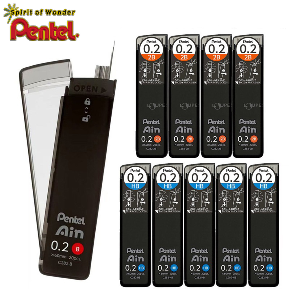 Pentel Pen Energel - 3 boîtes de mines Pentel C282