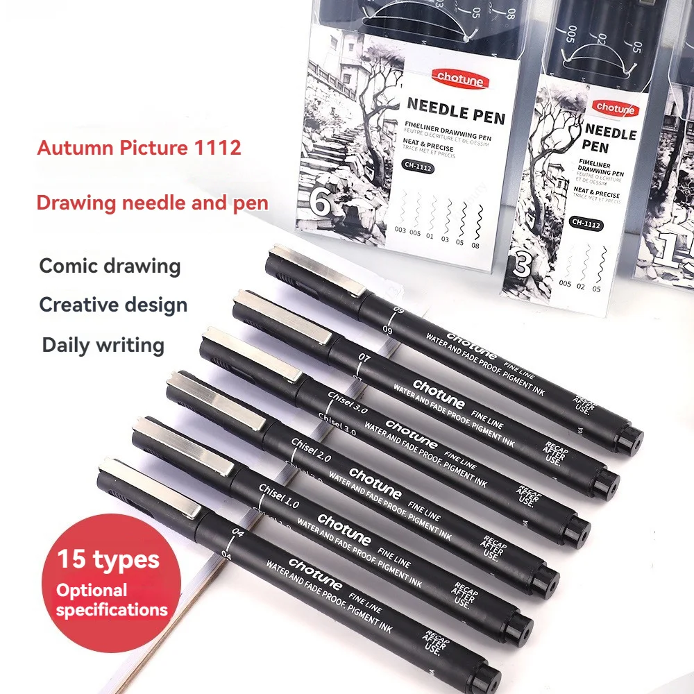Micro stylos noirs, 15 tailles - Copic Marker Sketch avis et prix