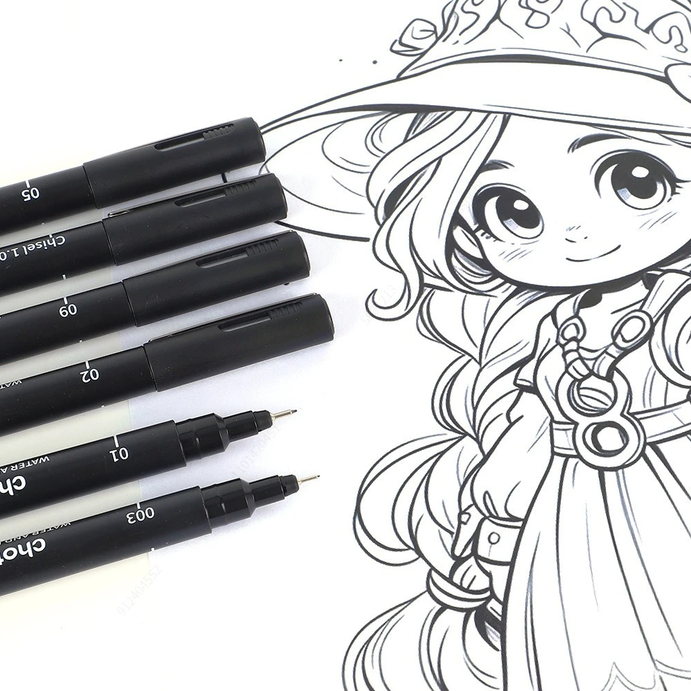 Micro stylos noirs, 15 tailles - Copic Marker Sketch avis et prix