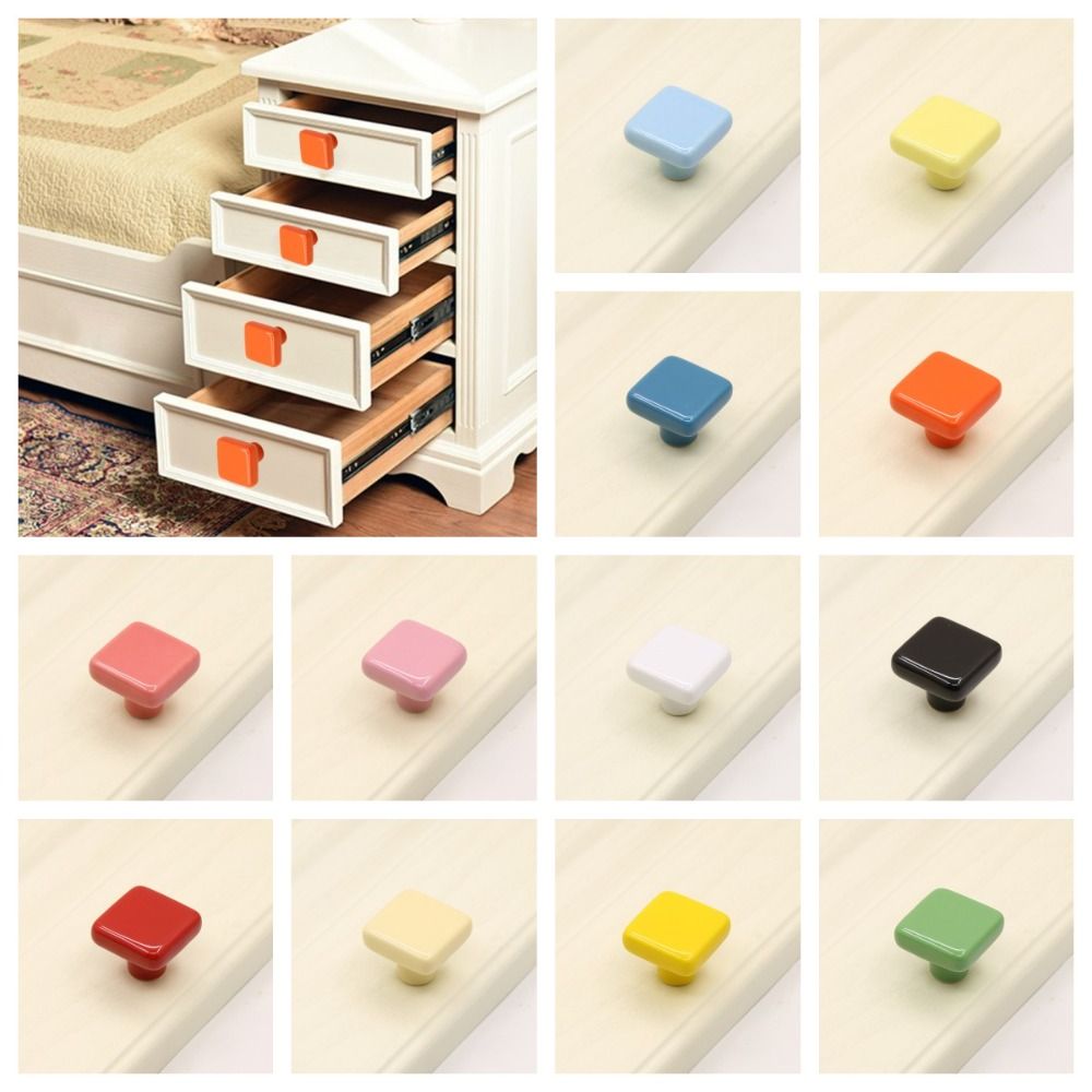 Bouton en céramique coloré à t - Ceramic Tile Blank avis et prix