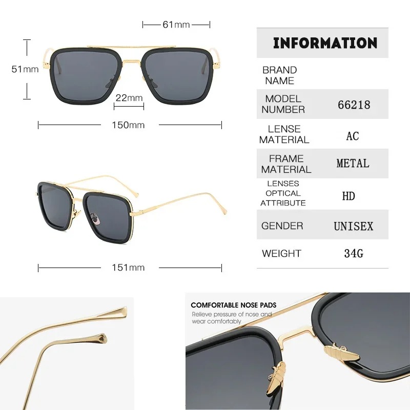 Lunettes de soleil Steam Punk  - Metal Photo Panel avis et prix